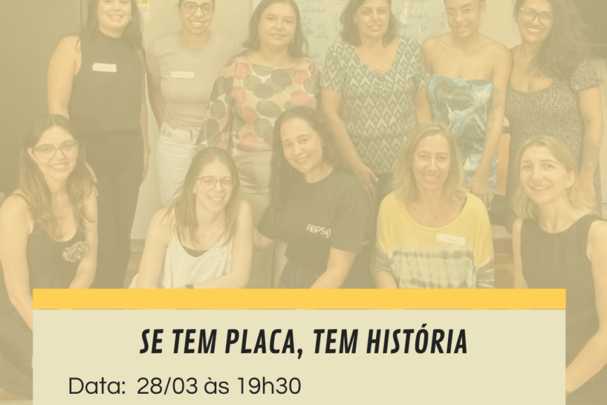 Evento para Mulheres – Se tem placa, tem história. – PRESENCIAL